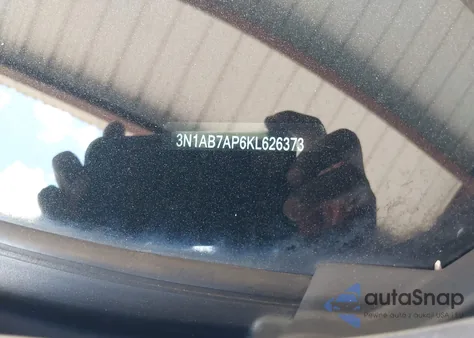 2019 Nissan Sentra Sv z USA, uszkodzony, nr VIN 3N1AB7AP6KL626373